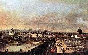 Bernardo Bellotto View of Vienna from the Belvedere oil on canvas